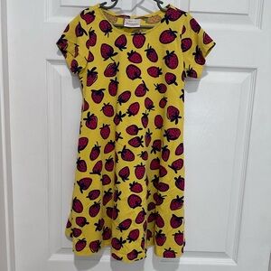 Hanna Andersson Yellow Strawberry Dress